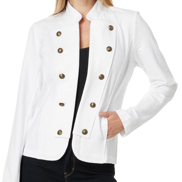 Tommy Hilfiger NWT Solid Band White Jacket - Picture 3 of 5